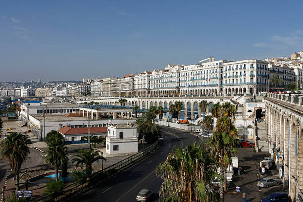 Port area of Algiers, Algaria Daily life scene from Algiers, capital city of Algeria oran algeria photos stock pictures, royalty-free photos & images