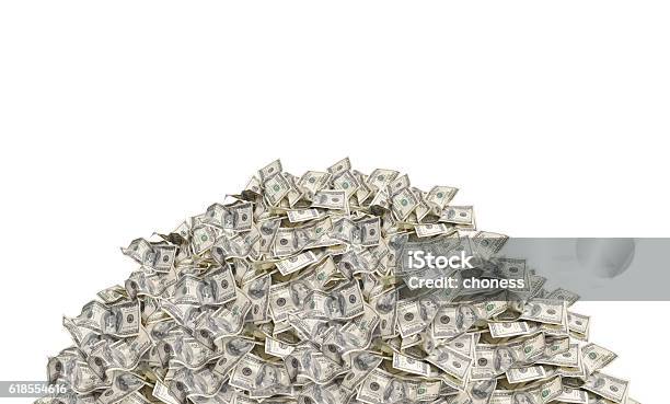 Pile With Dollar Bills Stock Photo - Download Image Now - Stack, Heap, Currency