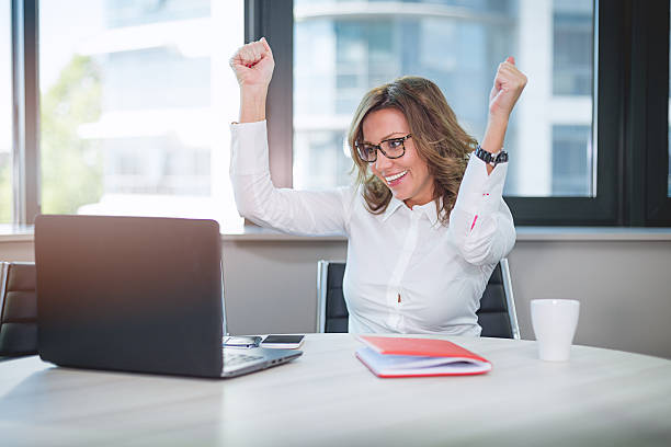 istock Successful pretty business woman 618608490