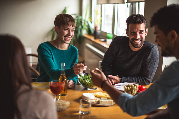 istock Good food and friends 618612392