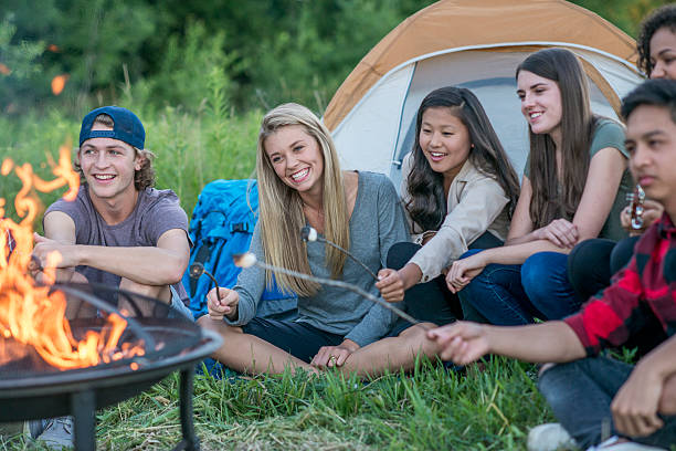 istock Sitting by the Fire and Roasting Marshmallows 618612428