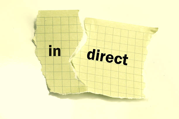 istock The word indirect changed to direct on torn paper 618613324