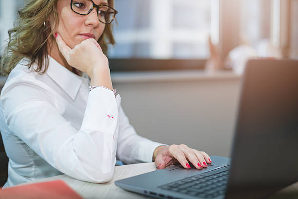 istock smart business woman using laptop , CEO manager 618613386