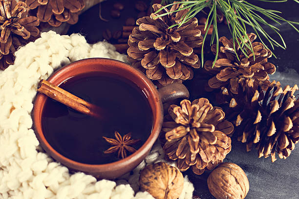 Coffee, Christmas still life.