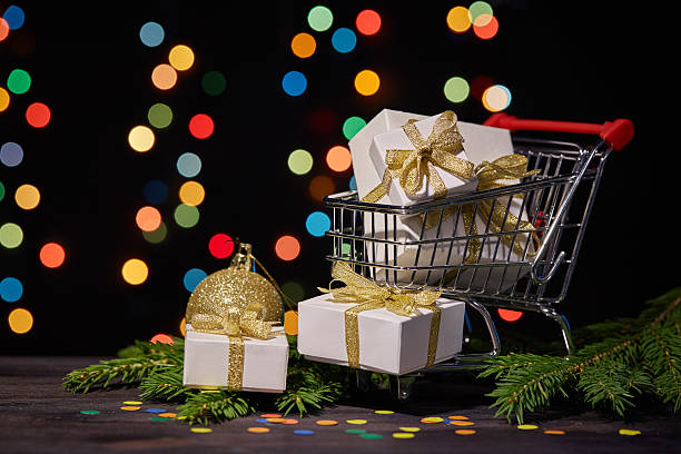 istock Christmas and New Year shopping. 618616538