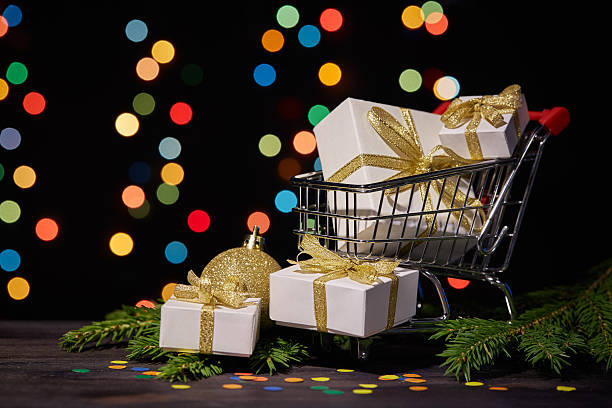 istock Christmas and New Year shopping. 618616568