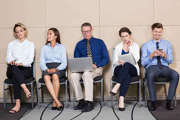 istock Group of Business People Waiting for Interview 618623354