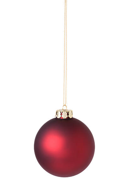 istock Christmas Ornament Bauble Red Isolated on White Background 618626374