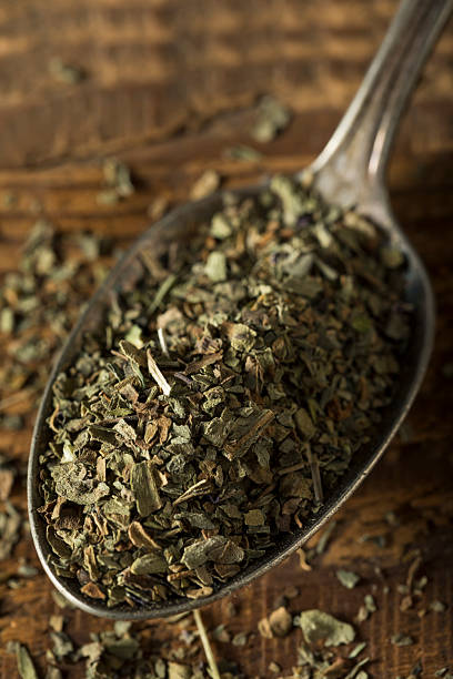 istock Raw Organic Dry Basil Seasoning 618628646