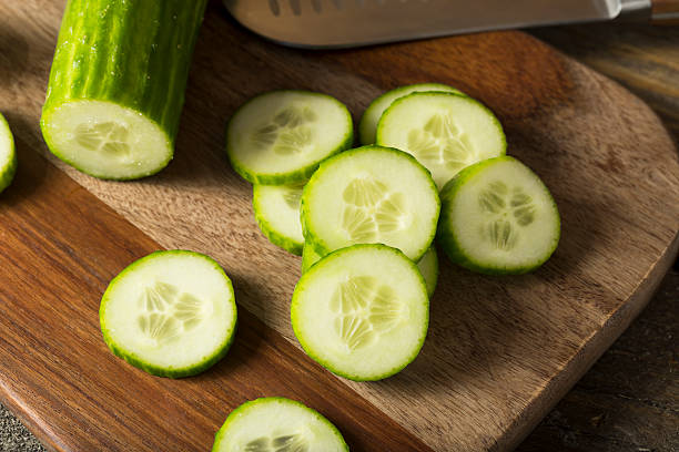 istock Raw Green Organic European Cucumbers 618630004