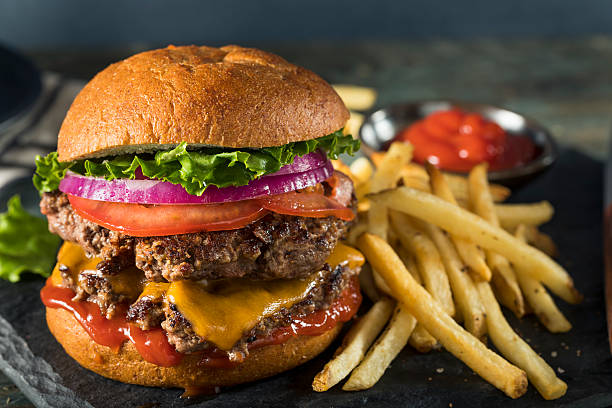 istock Homemade Cheese Burger 618630602