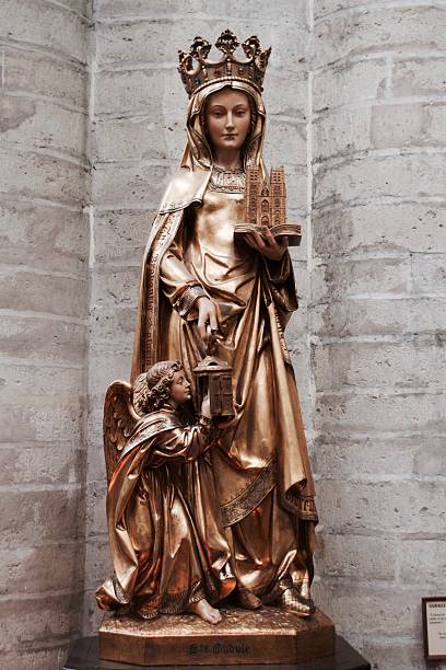istock Mother Mary Copper Sculpture 618632988