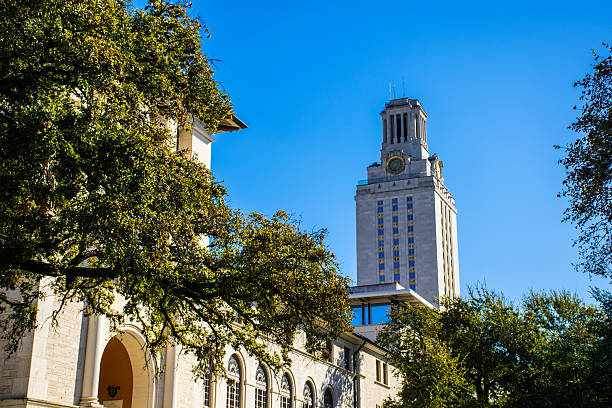istock UT Tower Campus Courtyard Nice Morning Sunshine 618634150