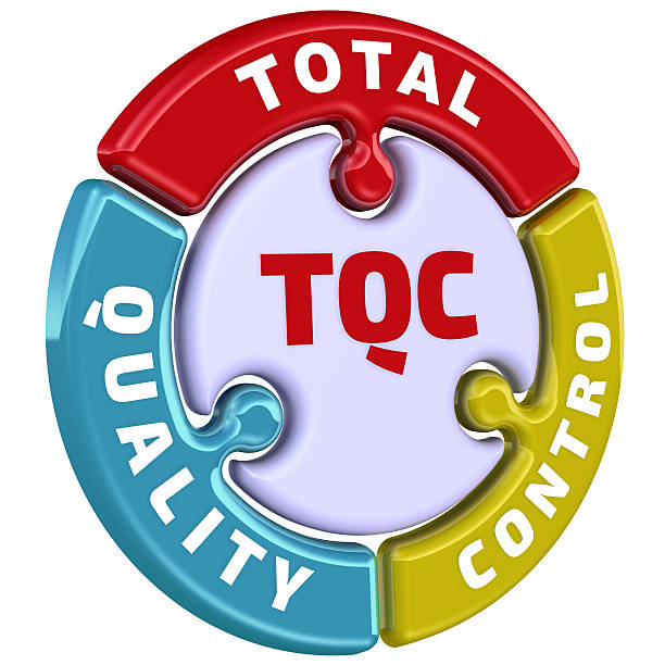 istock Total quality control. Check mark in form of puzzle 618636278