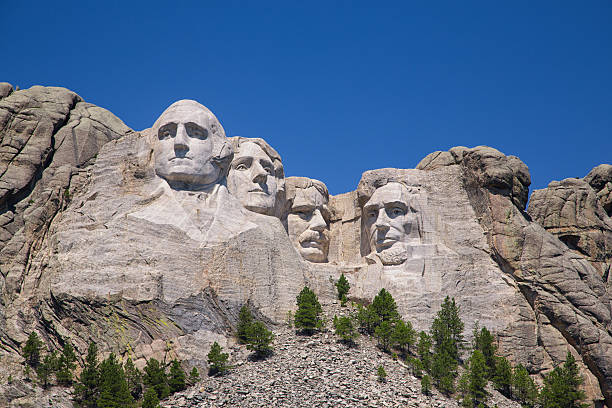 monte rushmore  - mt rushmore national monument president george washington mountain foto e immagini stock