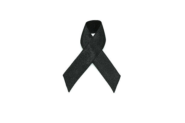 istock black ribbon for mourning concept isolated on white 618640008