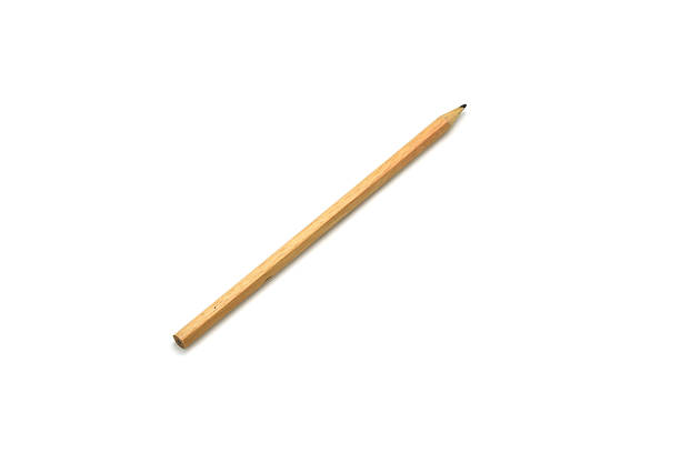 istock Isolated wooden pencil on white background 618640120