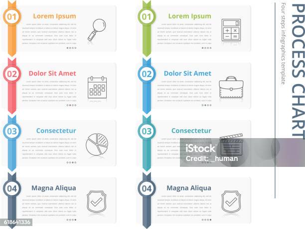 Process Chart Stock Illustration - Download Image Now - Arrow Symbol ...
