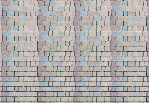 paving pattern stone blocks with shape and color irregular