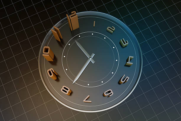 istock Very beautiful clock, the accumulation of time 618642520
