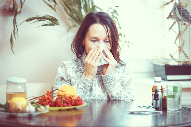 istock Girl chooses between pills and fruits 618645028