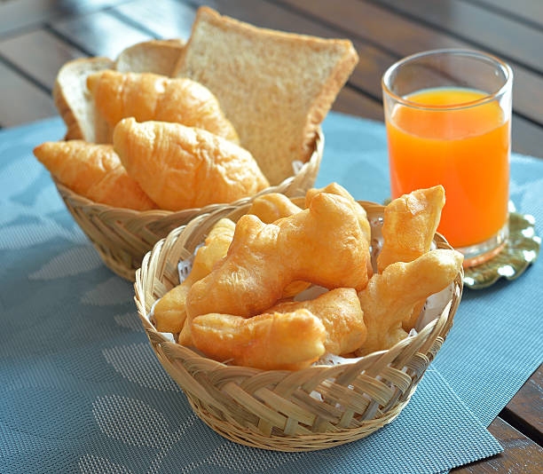 Deep-fried doughstick breakfast.