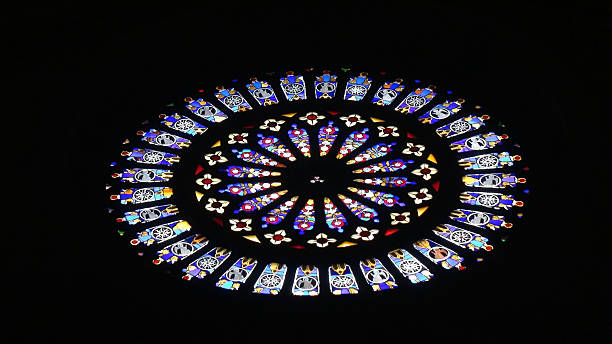 istock View Stained Glass Window Of Como Cathedral 618652848