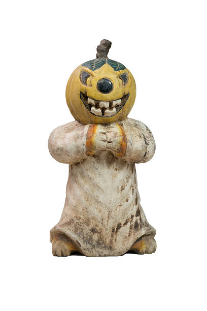 istock Wooden Halloween Pumpkins 618719926