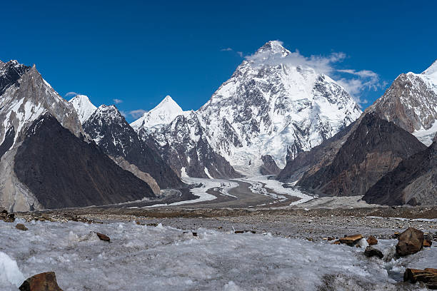 istock Beautiful K2 mountain and Angel peak , K2 trek 618720578