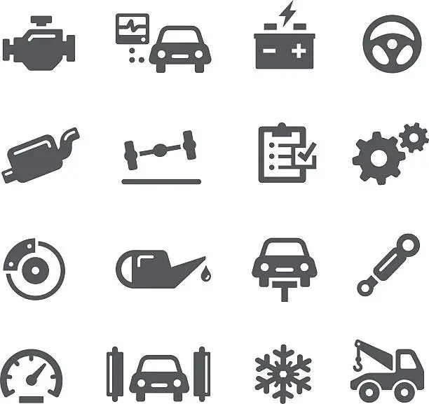 Vector illustration of Car Service Icons