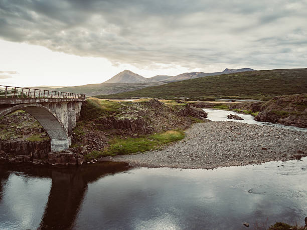istock Icelandic landscape with an old bridge 618726446