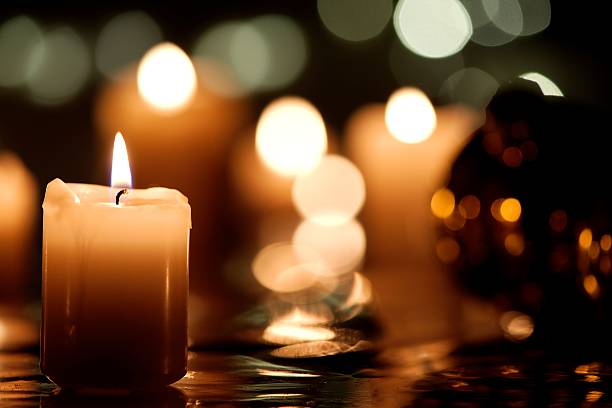 istock Christmas decoration with candle 618727934
