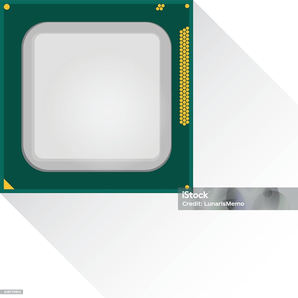 Cpu Unit Front Central Processing Unit Cpu Concept By Front Board Stock Illustration ...