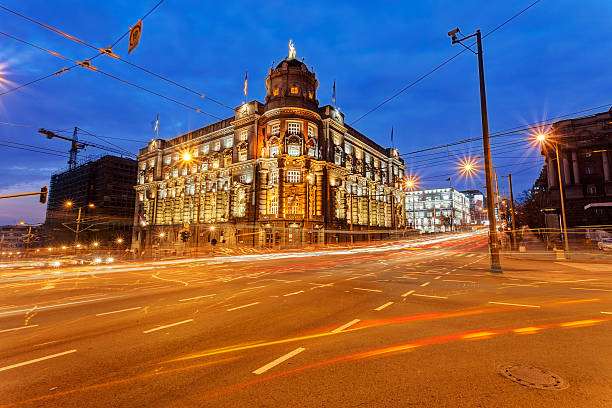 istock Belgrade street at night 618730142