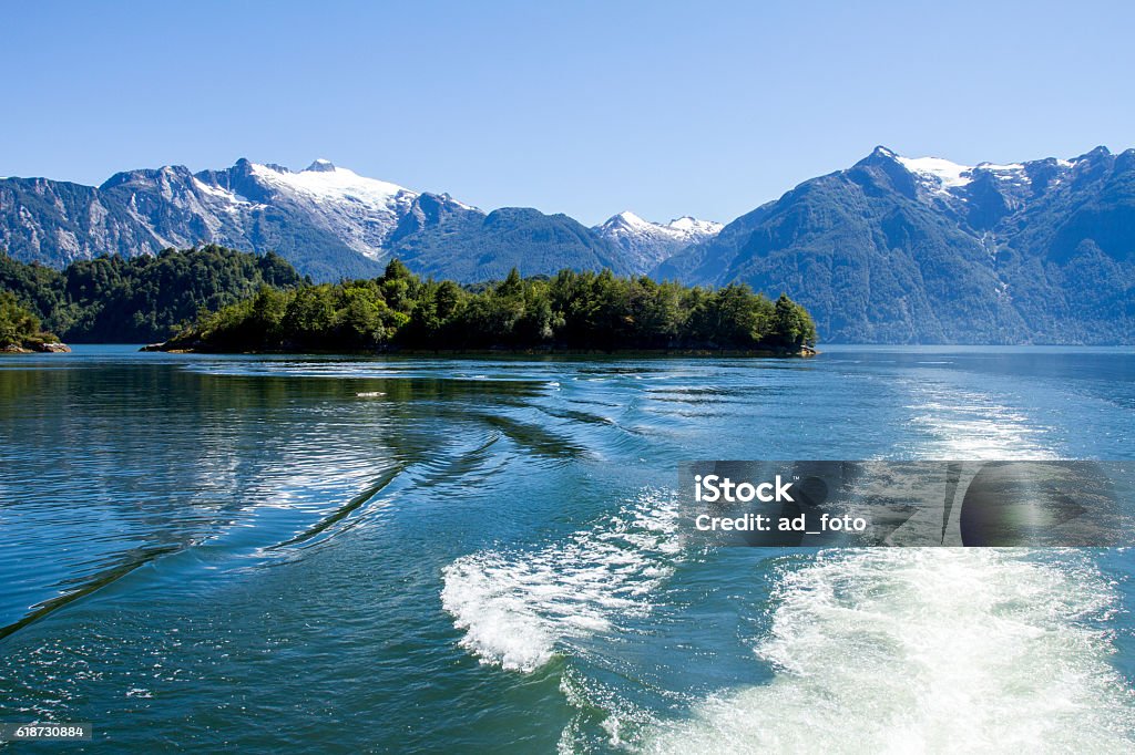 Inside Passage Of The Chilean Fjords Puerto Chacabuco - South America - Patagonia - The Inside Passage Of The Chilean Fjords Chile Stock Photo