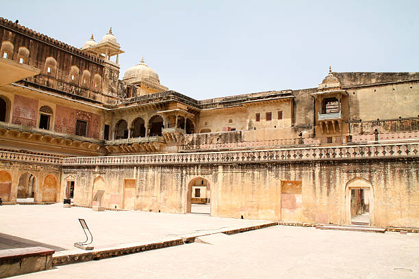 istock View inside the Jaipur Amer Fort, India 618732536