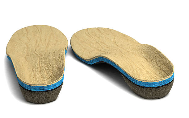 istock Orthopedic insoles isolated on white background, 3d 6 618733086