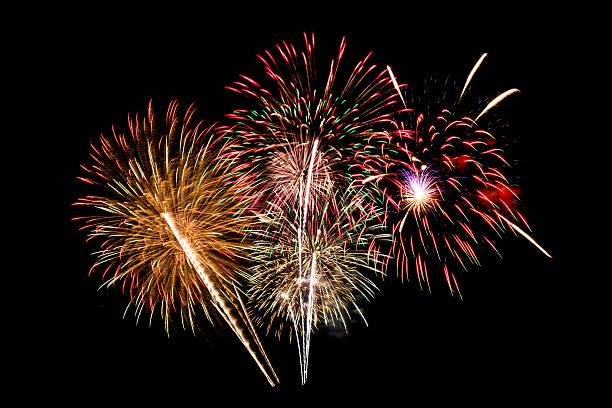 istock colourful fireworks for celebration on dark background 618734714
