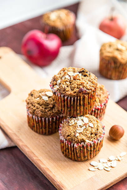 istock Carrot cupcakes with oat flour and cranberries 618735416