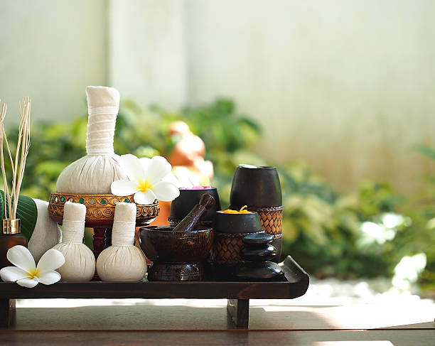 istock Spa treatment and massage, Thailand, soft and select focus 618736004