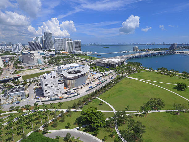 istock Aderial image Museum Park Downtown Miami 618740972