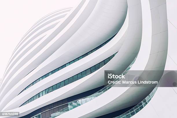 Futuristic Architecture Stock Photo - Download Image Now - Building Exterior, Architecture, Modern