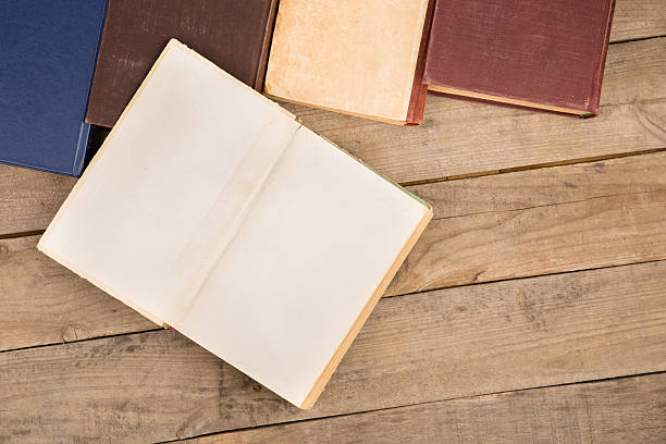 istock Old and used hardback books or text books 618746026