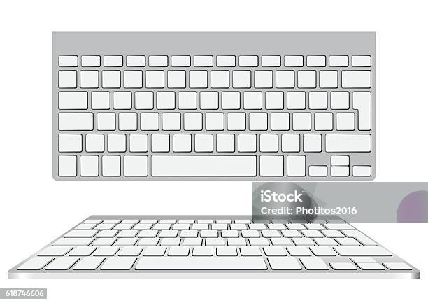 Blank Computer Keyboard Stock Illustration - Download Image Now - Computer Key, Computer Keyboard, Chalkboard - Visual Aid