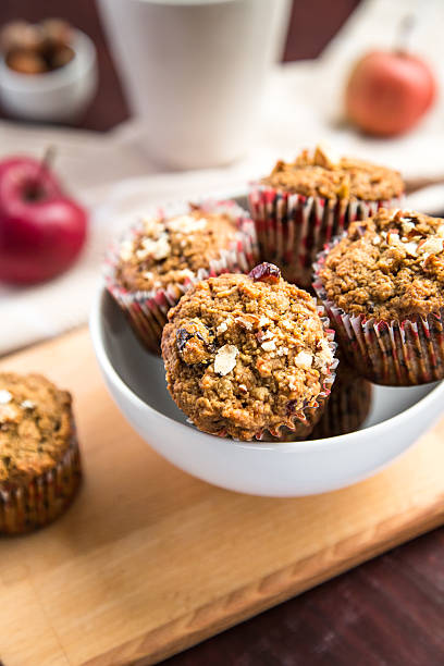 istock Carrot cupcakes with oat flour and cranberries 618746646
