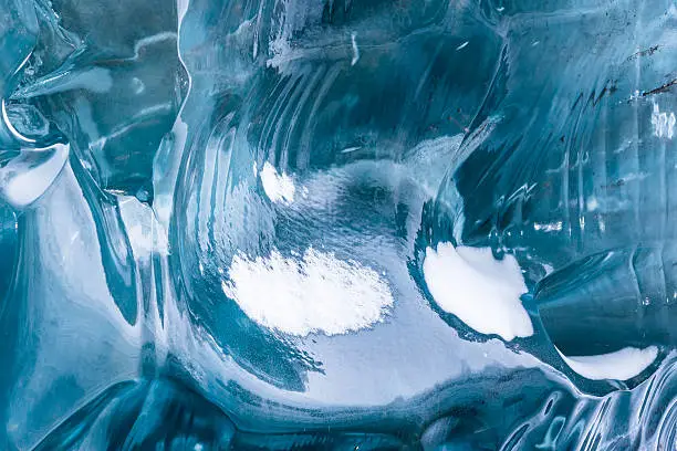 Photo of Amazing blue ice texture at Vatnajokull Glacier Jokulsarlon Iceland.