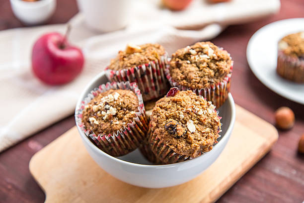 istock Carrot cupcakes with oat flour and cranberries 618748876