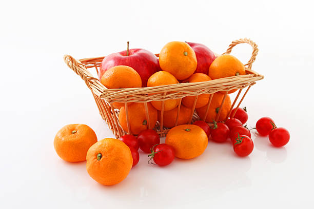 Fresh vegetables and fruits in the basket