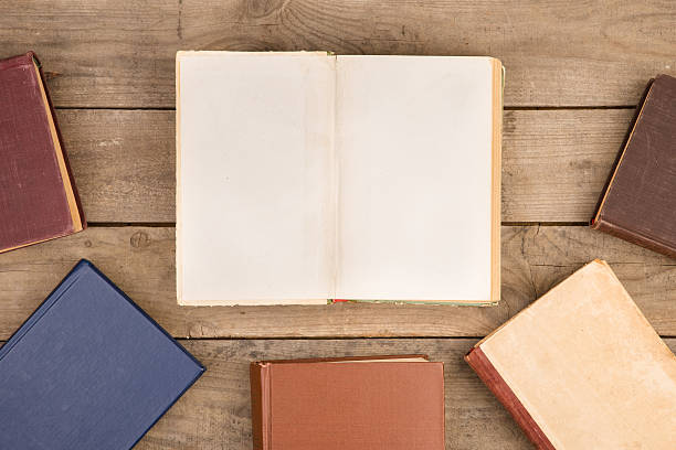 istock Old and used hardback books or text books 618749168