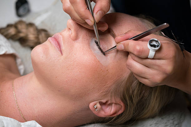 istock Woman Eye with Long Eyelashes 618750578